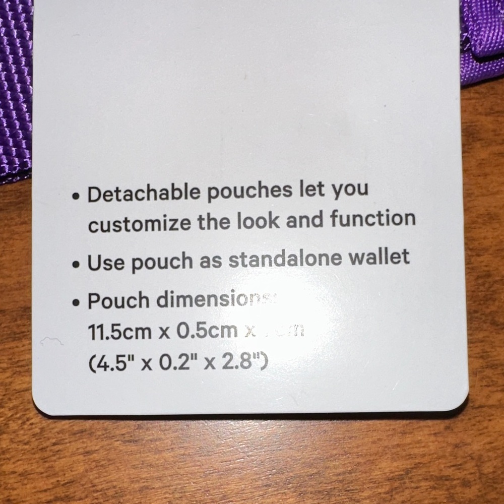 Lululemon Dual Pouch Wristlet in Lavender & Purple NWT - Picture 8 of 10